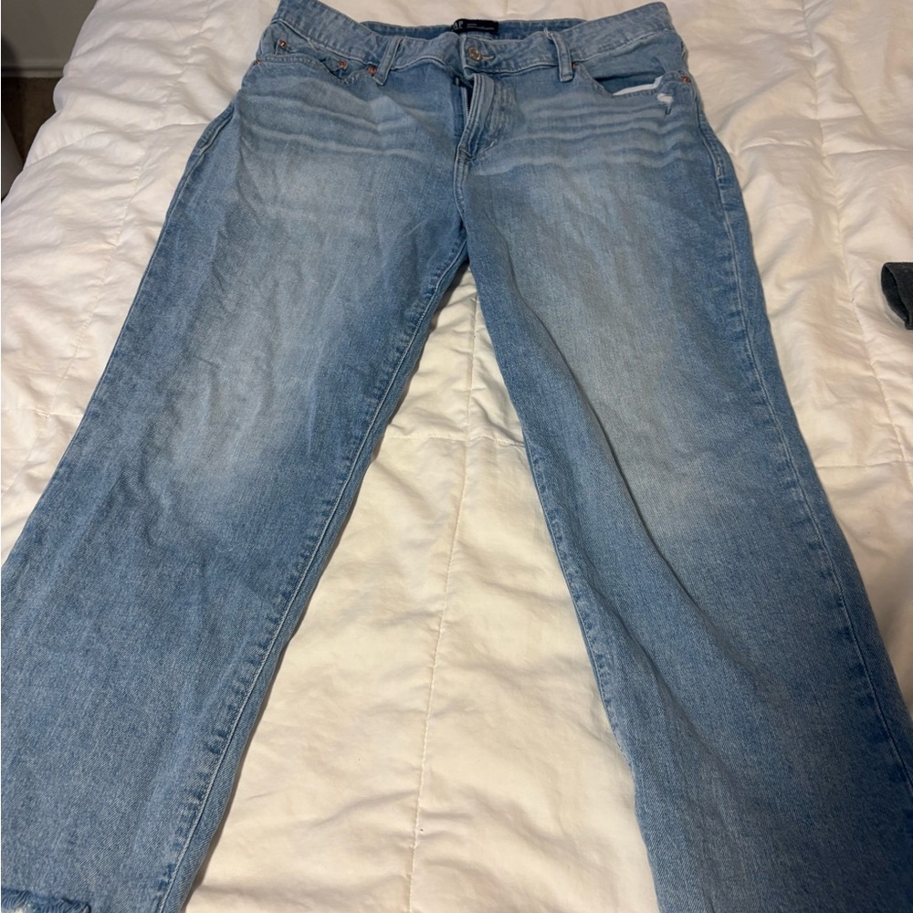 GAP Straight-Leg Women's Jeans in Light Blue